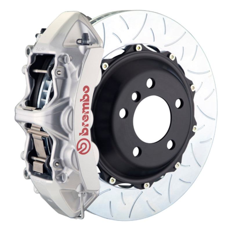Brembo Front GT BBK 6 Piston Cast 380x32 2pc Rotor Slotted Type-3-Silver for EVO X