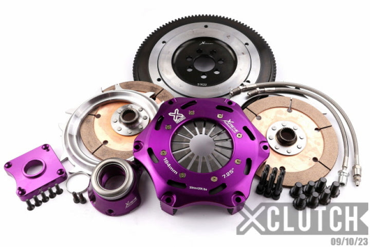XCLUTCH 2.0L 7.25in Twin Solid Ceramic Clutch Kit for EVO X