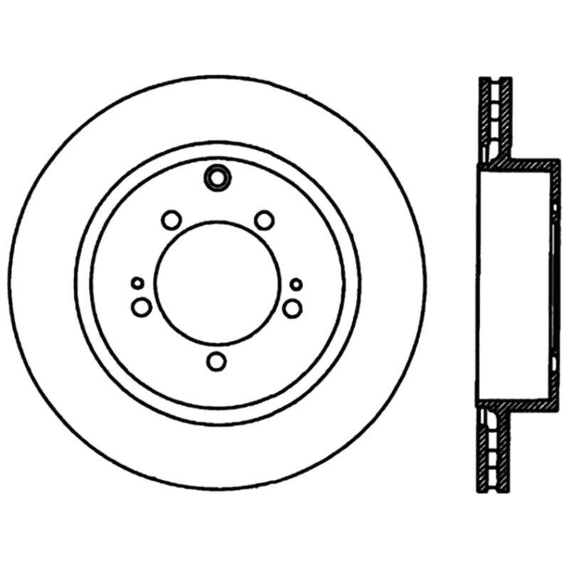 Stoptech & 9 Rear Premium High Carbon CRYO-STOP Rotor for EVO 8/9