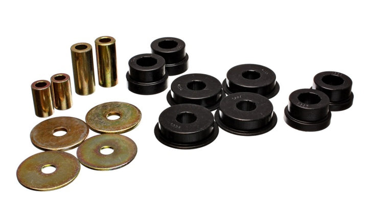 Energy Suspension Black Rear Differential / Mustache Bar Bushing Set for EVO 8
