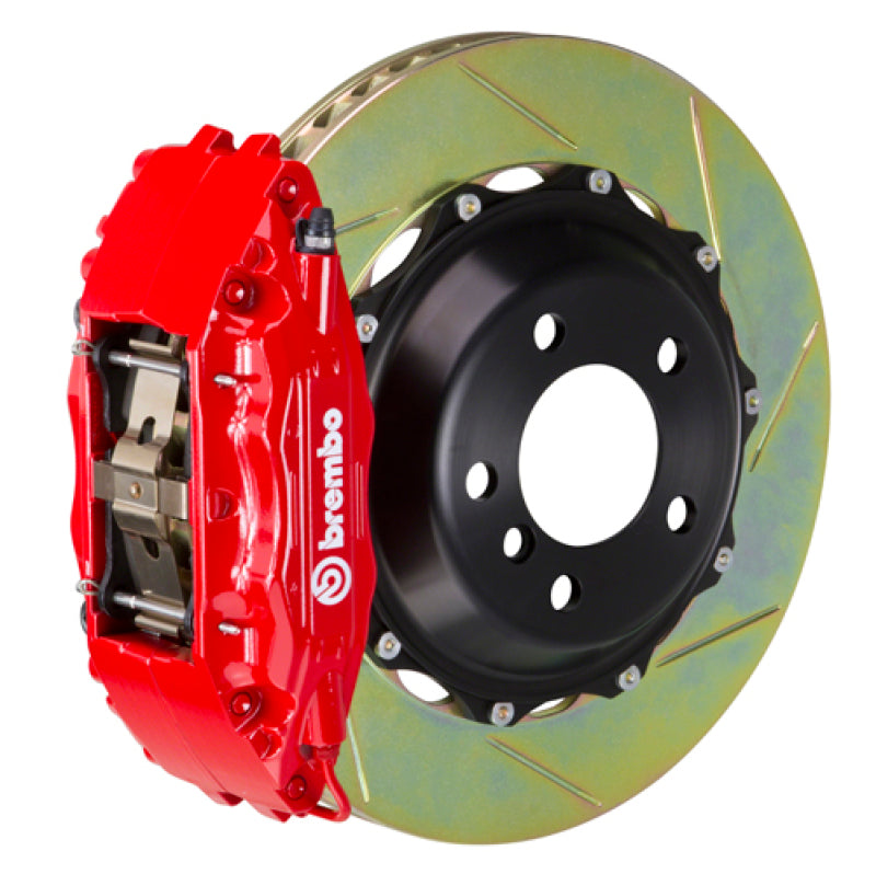 Brembo IXFront GT BBK 6 Piston Cast 355x32 2pc Rotor Slotted Type1-Red for EVO 8/9