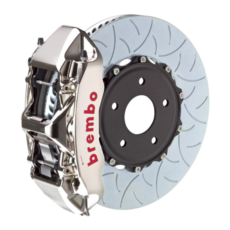 Brembo IXFront GTR BBK 6 Piston Billet 350x34 2pc Rotor Slotted Type3- Nickel for EVO 8/9
