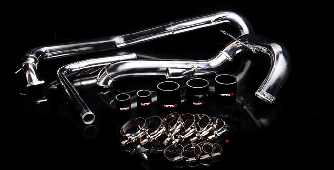 Weapon R R Polished Upper Intercooler Piping for for EVO X