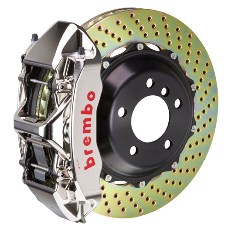 Brembo IXFront GTR BBK 6 Piston Billet 355x32 2pc Rotor Drilled- Nickel for EVO 8/9