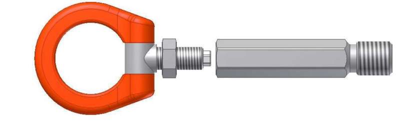 Cusco Tow Hook Swivel Joint Front (not compatible with USDM Vehicles) for EVO X