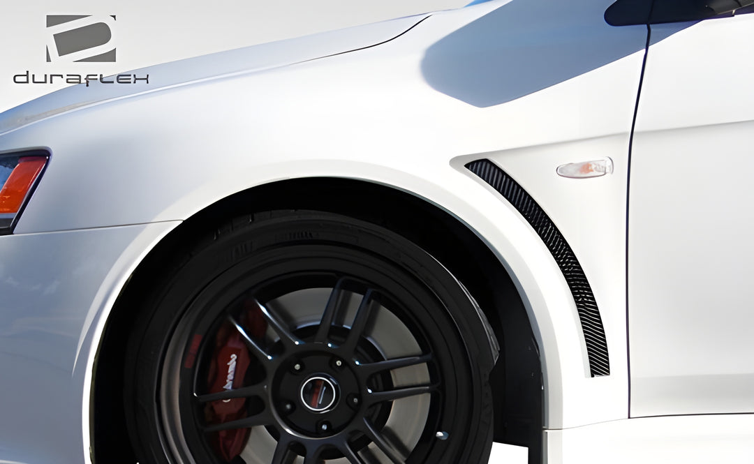 Extreme Dimensions 2 PC Duraflex Evo X Look front Fenders - 08-15 Lancer