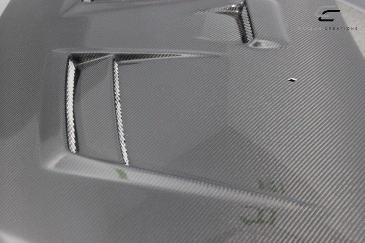 Extreme Dimensions Carbon Creations D Spec Hood - 1 Piece - 08-17 Lancer / EVO X