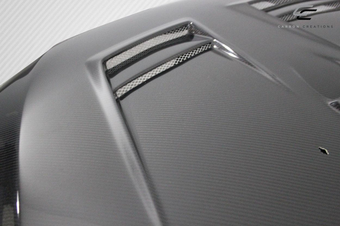 Extreme Dimensions Carbon Creations D Spec Hood - 1 Piece - 08-17 Lancer / EVO X