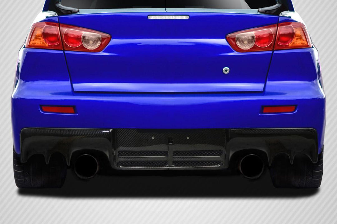 Extreme Dimensions Carbon Creations DriTech OEM Look Rear Diffuser - 1 Piece - 08-17 Lancer / EVO X