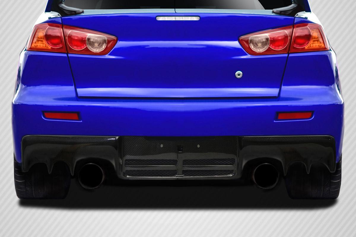 Extreme Dimensions Carbon Creations DriTech OEM Look Rear Diffuser - 1 Piece - 08-17 Lancer / EVO X