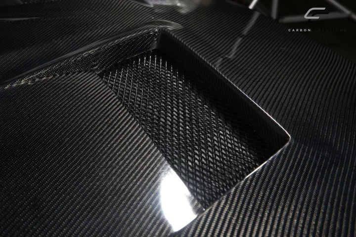 Extreme Dimensions Carbon Creations DriTech Race Hood - 1 Piece - 08-17 Lancer / EVO X