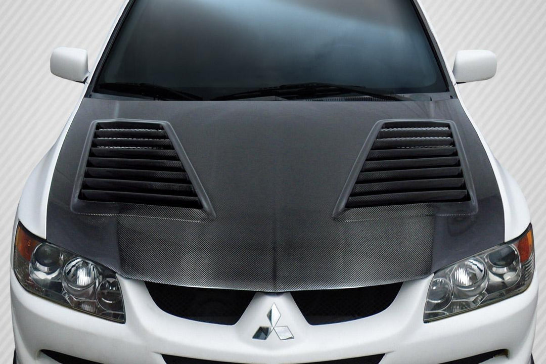 Extreme Dimensions Carbon Creations DriTech Track Hood - 1 Piece - EVO 8/9