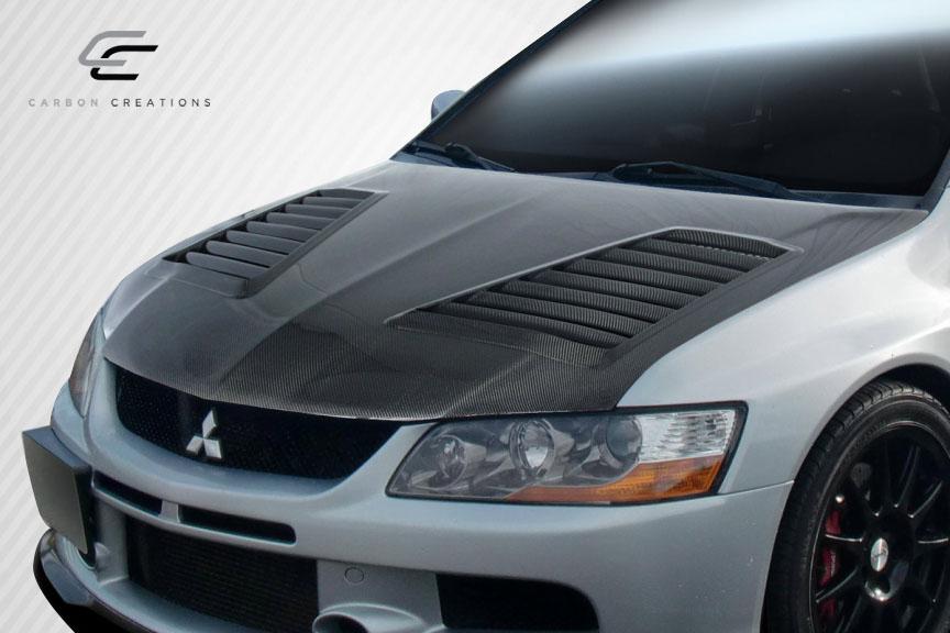 Extreme Dimensions Carbon Creations DriTech Track Hood - 1 Piece - EVO 8/9