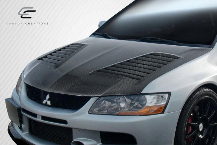 Extreme Dimensions Carbon Creations DriTech Track Hood - 1 Piece - EVO 8/9