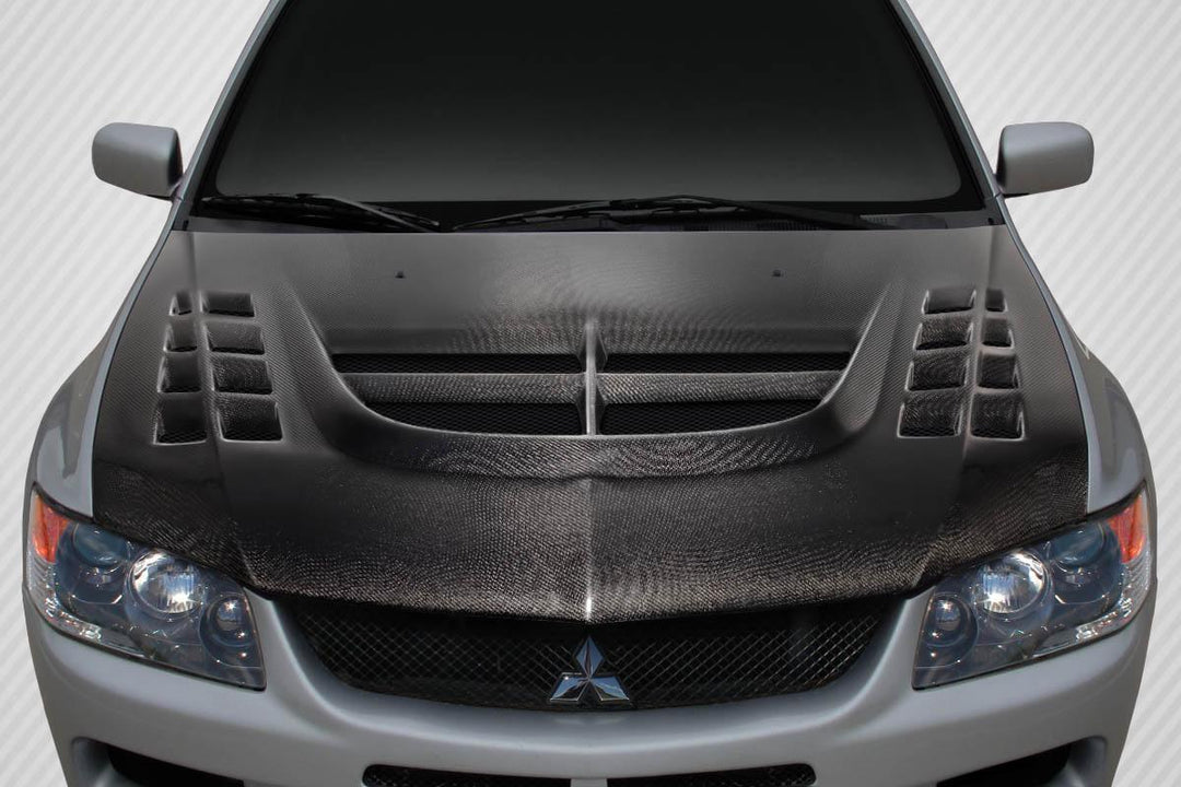 Extreme Dimensions Carbon Creations DriTech VT-X Hood - 1 Piece - EVO 8/9