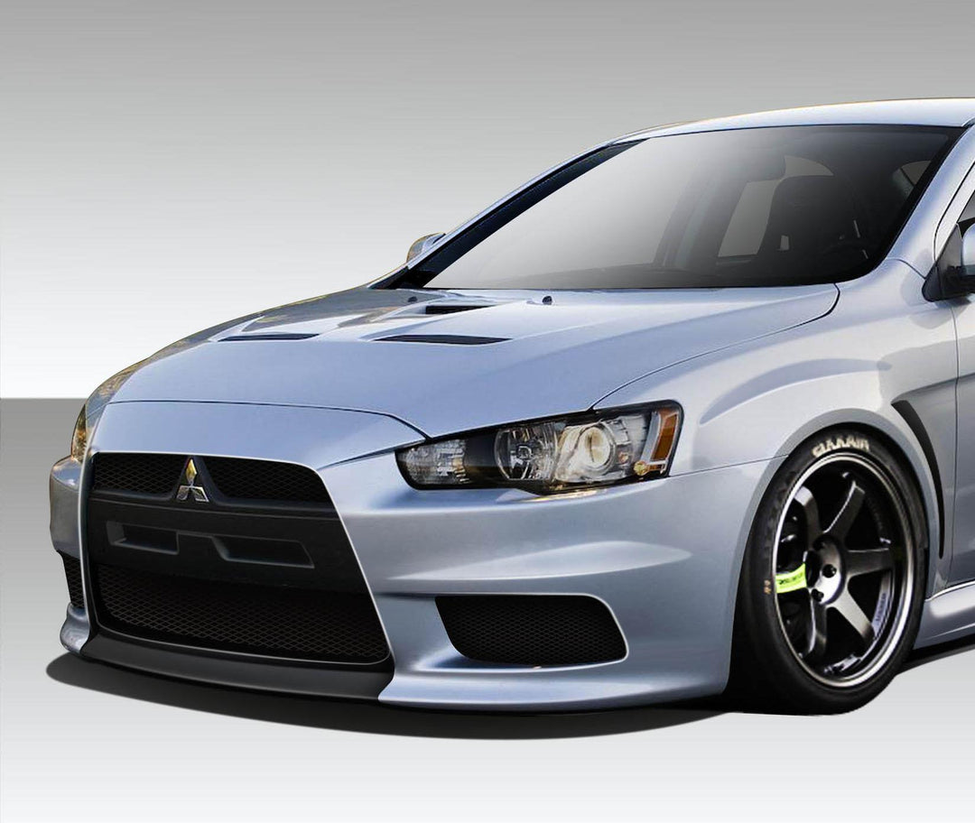 Extreme Dimensions Duraflex Evo X V3 Front Bumper Cover - 1 Piece - 08-17 Lancer