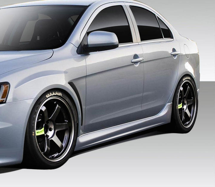 Extreme Dimensions Duraflex Evo X V3 Side Skirt Rocker Panels - 2 Piece - 08-17 Lancer