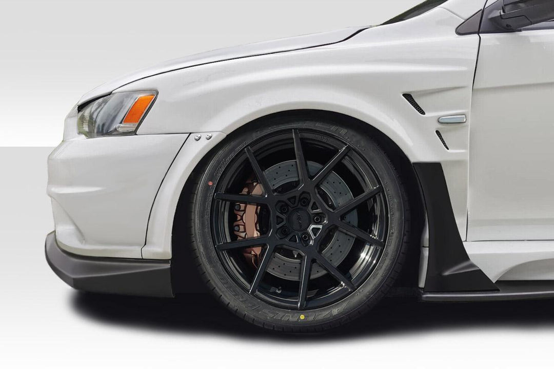 Extreme Dimensions Duraflex Vantix Front Fenders - 2 Pieces (+35MM) - 08-17 Lancer / EVO X