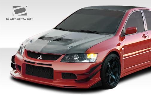 Extreme Dimensions Duraflex VT-X V2 Front Bumper Cover - 1 Piece - EVO 8/9