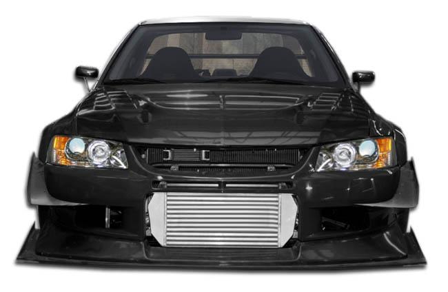 Extreme Dimensions Duraflex VT-X Wide Body Front Bumper Cover - 1 Piece - EVO 8/9