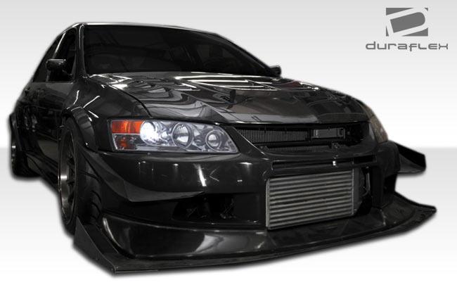 Extreme Dimensions Duraflex VT-X Wide Body Front Bumper Cover - 1 Piece - EVO 8/9