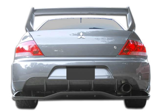 Extreme Dimensions Duraflex VT-X Wide Body Rear Lip Under Spoiler Air Dam with Rear Diffuser - 1 Piece - EVO 8/9