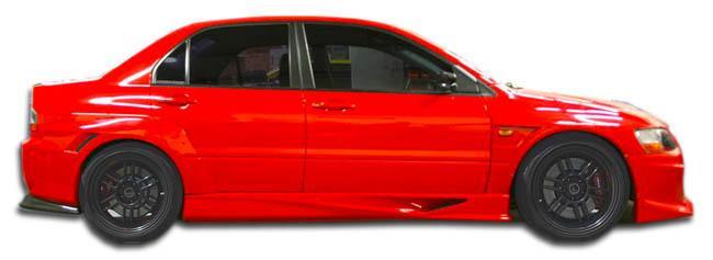 Extreme Dimensions Duraflex VT-X Wide Body Side Skirts Rocker Panels - 2 Piece - EVO 8/9