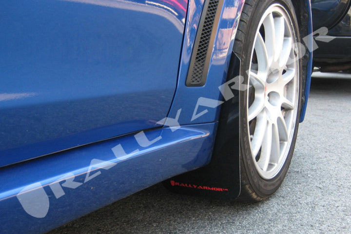 Rally Armor Black UR Mud Flap w/ Red Logo for EVO X