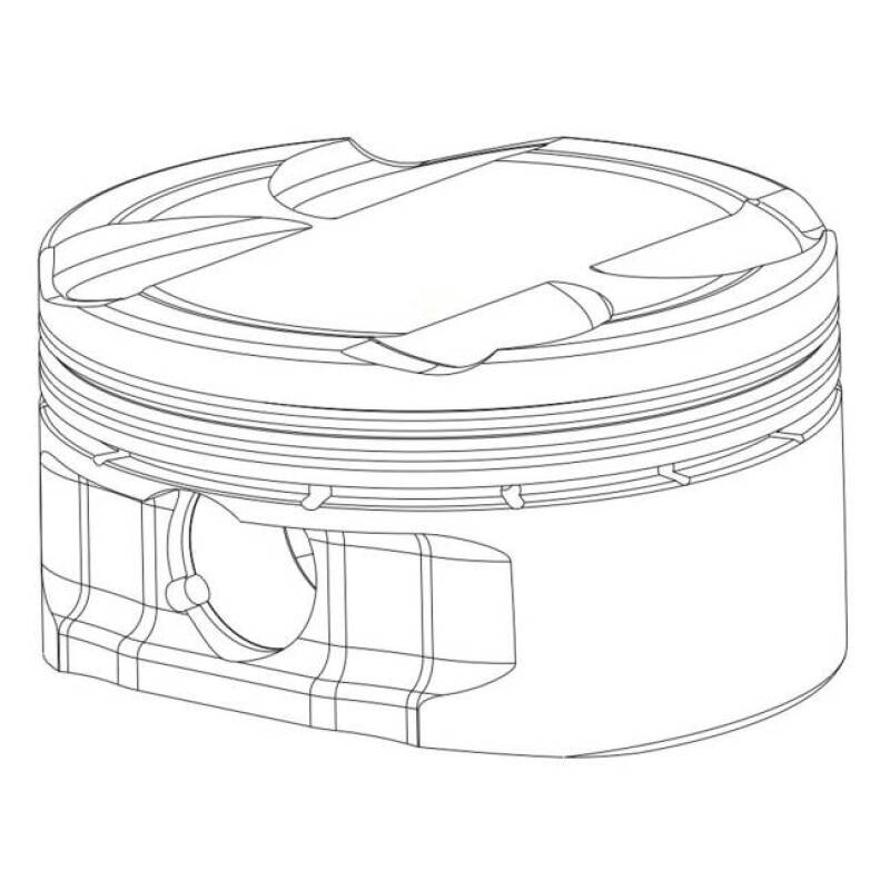 CP Pistons Piston & Ring Set for 4G63 2G/ Bore 85.5mm Size+0.5mm w/ .200in Wall Pins for EVO 8/9