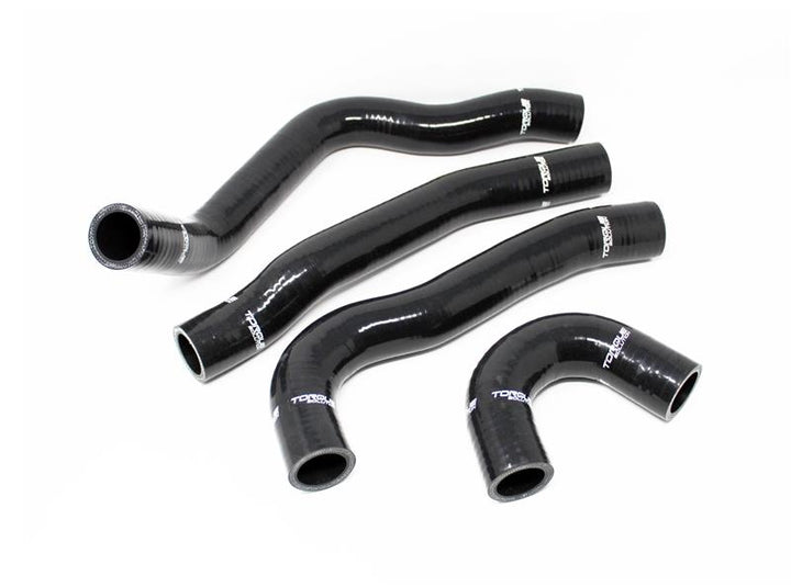 Torque Solution Solution Silicone Radiator Hose Kit - Black for EVO X