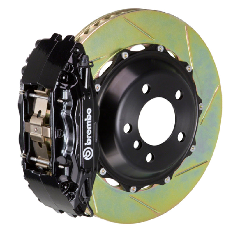 Brembo IXFront GT BBK 4 Piston Cast 2pc 355x32 2pc Rotor Slotted Type1-Black for EVO 8/9