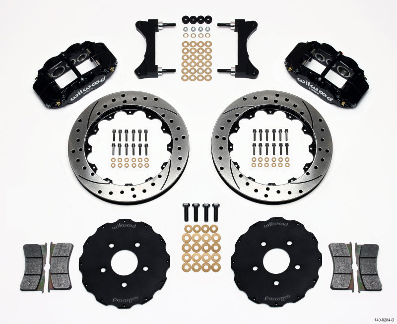 Wilwood Narrow Superlite 6R Front Hat Kit 13.06in Drilled for EVO 8