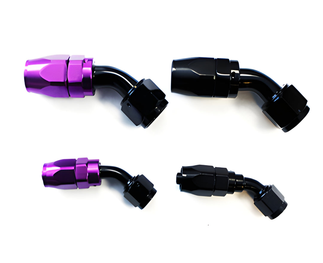 Full Blown 45 Degree Swivel Hose End