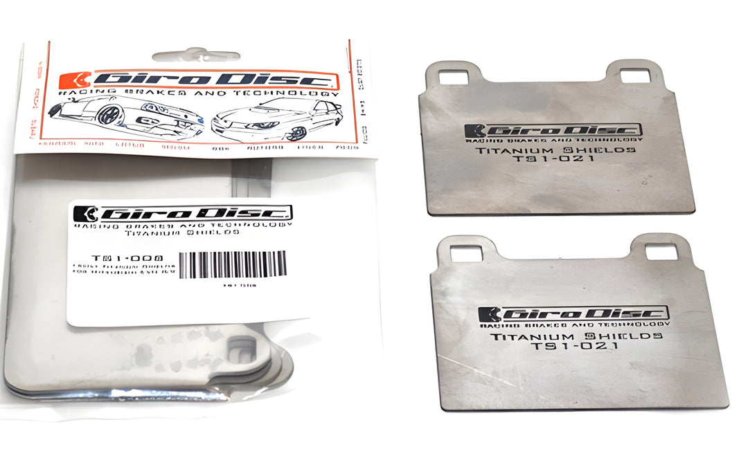 Girodisc Front Titanium Pad Shields- Evo 8/9/X