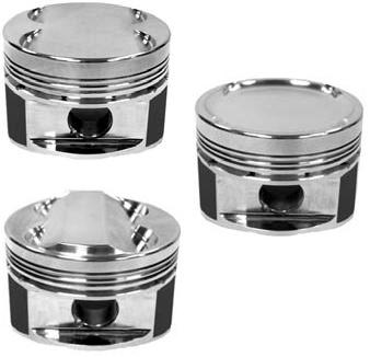 Manley Performance 4G63T 86.5mm +1.5mm Over Bore 100mm Stroker 8.5:1 Dish Pistons w/ Rings for EVO 8/9