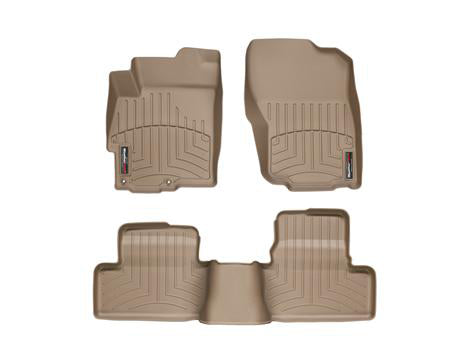 WeatherTech Tan FloorLiner Digital Fit Floor Mats - EVO X