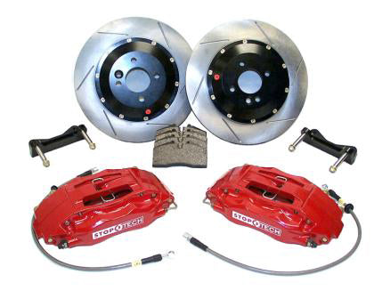 StopTech Front Big Brake Kit w/Red ST-60 Calipers - EVO X/Lancer Ralliart 2009+