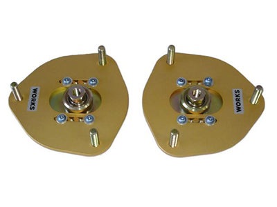 WORKS Adjustable Camber Plates (Front) - EVO 8/9