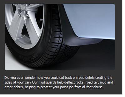 Mitsubishi OEM Front Mudflaps w/o Side Air Dam - Lancer DE & ES 2008+