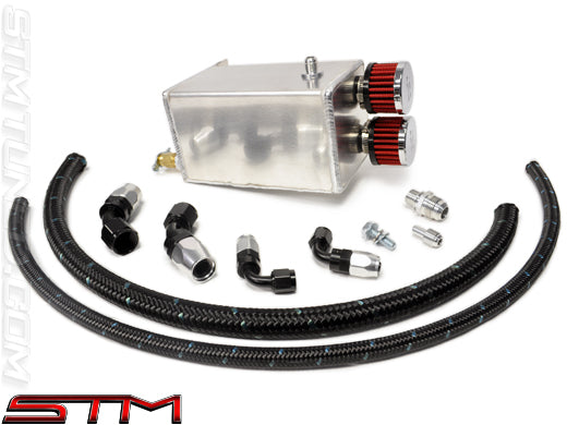 STM Engine Oil Catch Can - Metal Valve Cover - Evo X