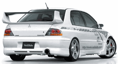VeilSide Version 1 Rear Bumper Half Spoiler - EVO 8