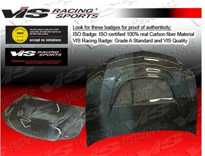 VIS Racing GT Carbon Fiber Hood - EVO 8/9