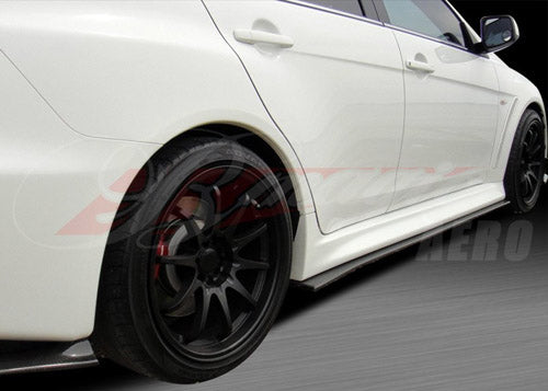 B-Magic XRS-2 Style Carbon Fiber Side Skirts - EVO X 2008-2012 w/Aero Sport Package