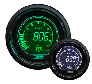 ProSport EVO Series 52mm Electric EGT Gauge Green/White