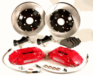 StopTech Front Big Brake Kit w/Black ST-60 Calipers - EVO X/Lancer Ralliart 2009+