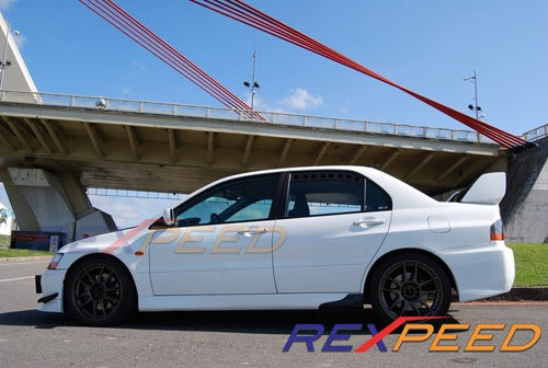 Rexpeed Black Rear Window Vent Set - EVO 8/9