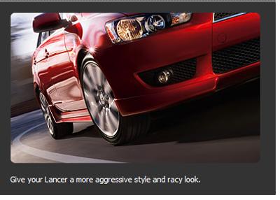 Mitsubishi OEM Front Air Dam - Lancer 2008+