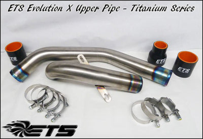 ETS Mitsubishi Evo X and Evolution X Titanium Upper Intercooler Pipe Kit 2008-2015
