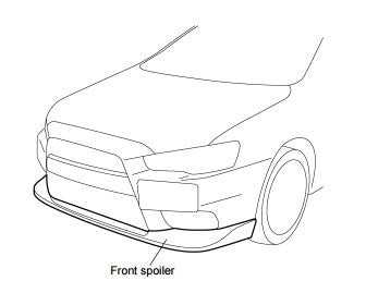 Mitsubishi OEM Aero Kit Front Lip Wicked White - EVO X