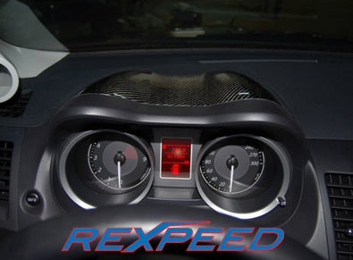 Rexpeed Carbon Fiber Crown Meter Cover - EVO X